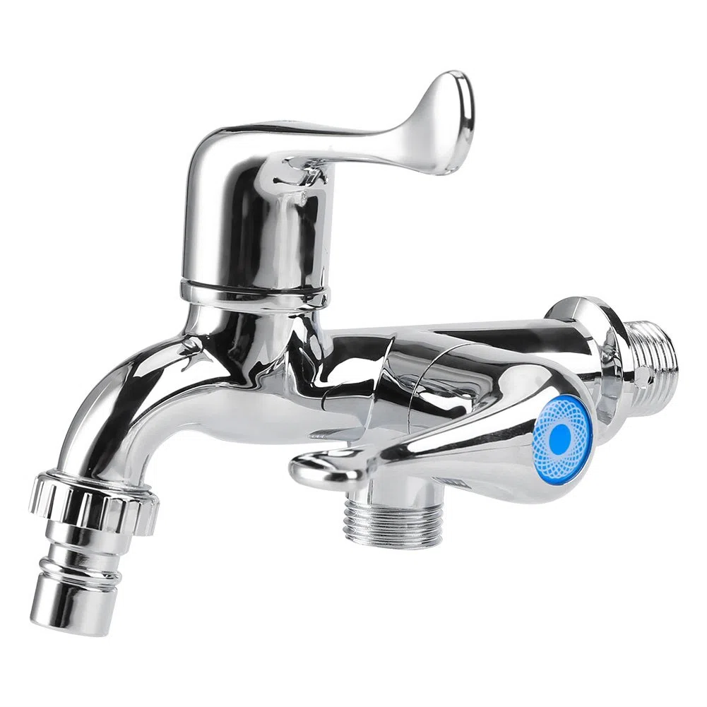 Robinet Mitigeur Robinet Mitigeur Robinet Mitigeur Double Douche pour Lave-linge Cuisine Évier Jardin(Poignée de queue G 1/2)