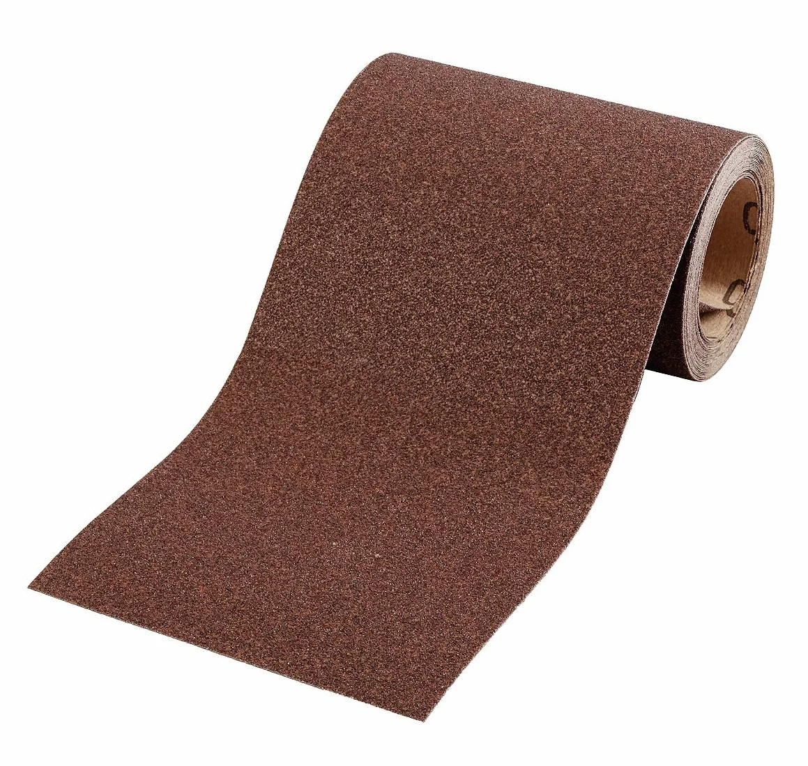 kwb Rouleau abrasif 5 m x 115 mm en corindon de grain 240, encollage de résine synthétique de haute qualité et support papier renforcé pour le ponçage fin du bois et du métal