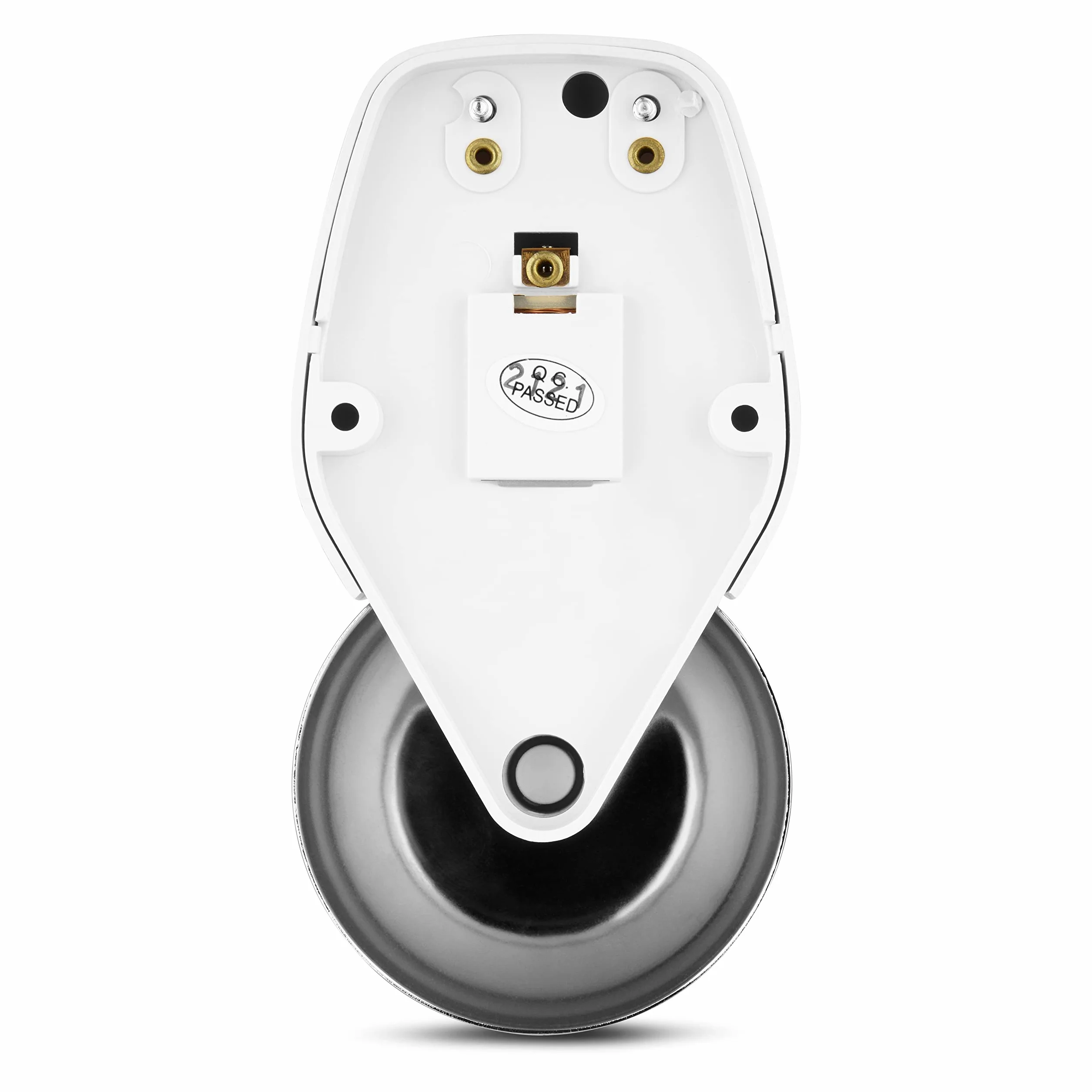 REV Sonnette Bell – Sonnette classique, 1 bobine, 8-12 V CA, 1 A, 83 dB, blanche