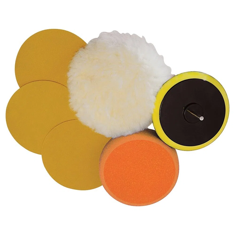 Silverline 107912 Boîte 6 pièces de ponçage/polissage sur perceuse 125 mm