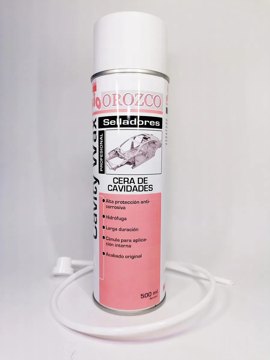 SIO Cire de Cavités en Spray 500 ML – Protection Anticorrosion pour Corps Creux et Tôles – Cire de Protection Anti-Rouille pour Automobile, Utilitaire, Camion, Remorque et Carrosserie