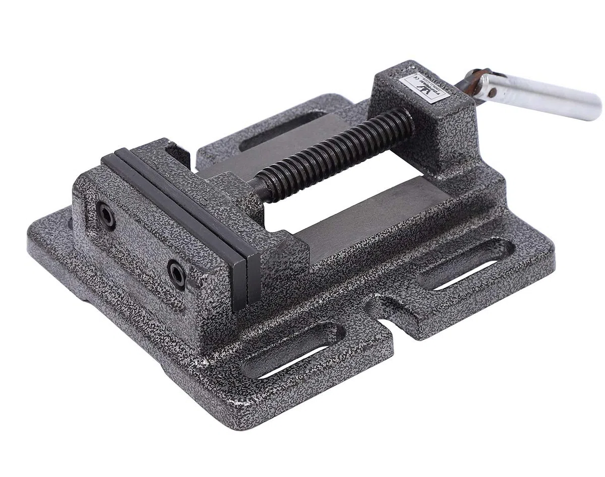TOPWAY Pilier Banc Perceuse Étau 5" 125mm Qualité Professionnelle Type Américain pour Fraiseuse Presse Perceuse 403245