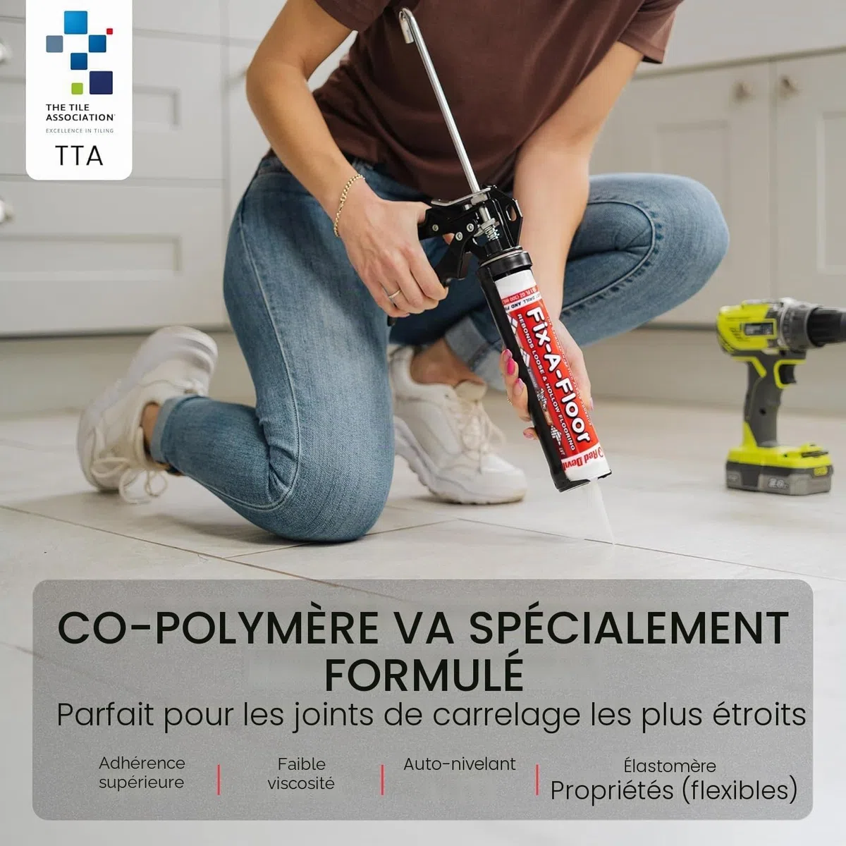Fix-A-Floor Colle à carrelage extra forte en tube 300 ml