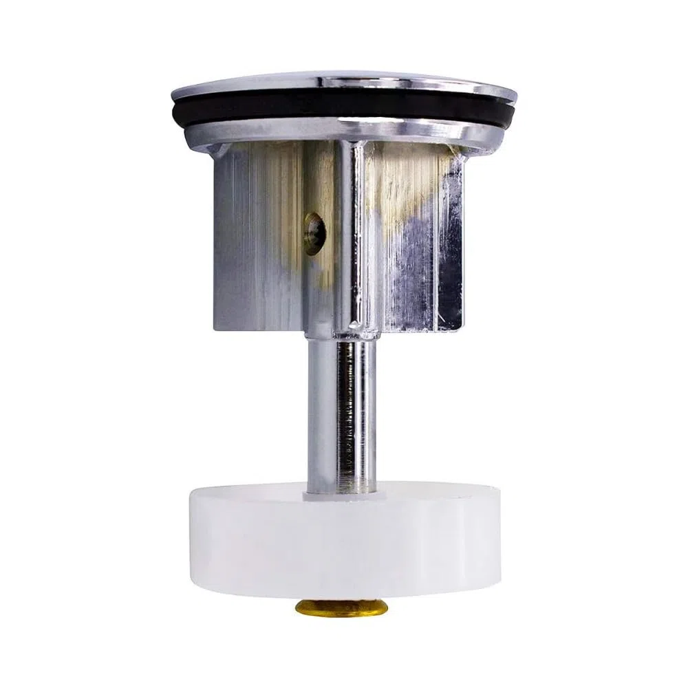 40510016 Schläfer | Bouchon escamotable universel pour lavabo de salle de bain, bidet, baignoire et drain de cuisine, bouchon escamotable diamètre 40mm, finition laiton chromé