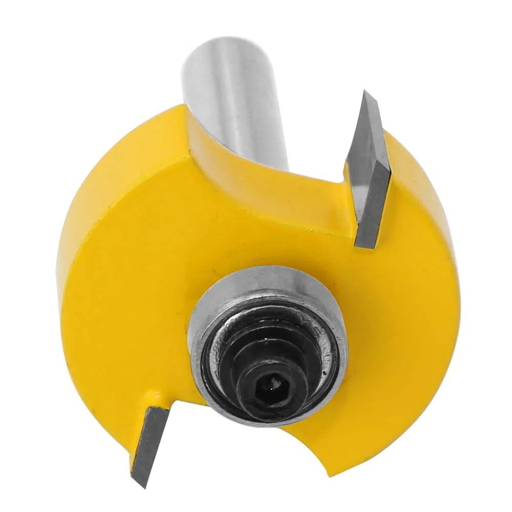 8mm Fraise de Défonceuse à Feuillure Routeur Bit Avec 6 Ensemble Roulements Pour Plusieurs Profondeurs 28,6 mm, 22,2 mm, 19,05 mm, 15,9 mm, 12,7 mm, 9,52 mm Outil de Menuiserie