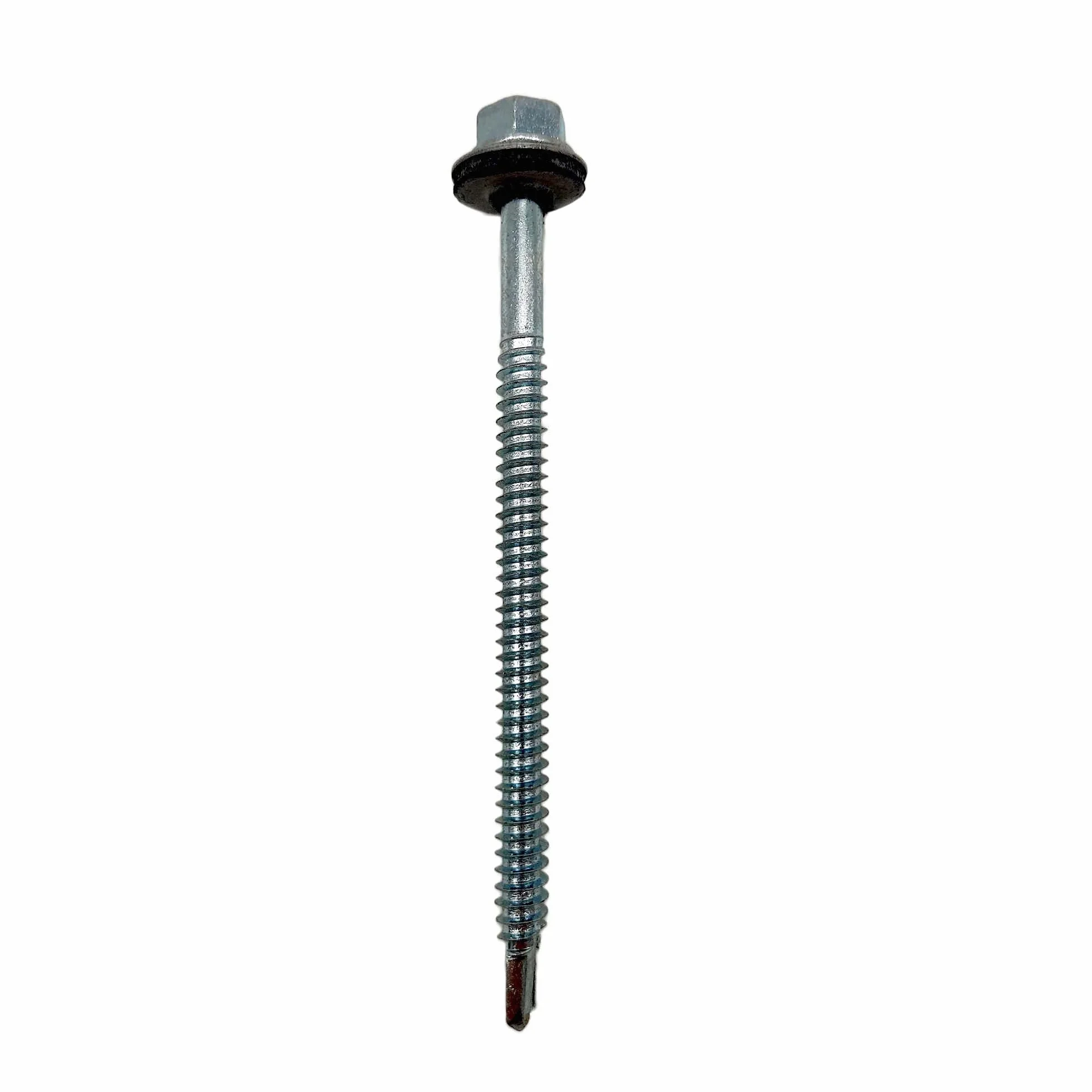 DOJA Industrial | VIS AUTOFOREUSE METAL | PACK 50 | 6,3 x 75mm | Vis Autoperforante Acier à Tete Hexagonale avec Rondelle Etancheite EPDM pour plus Fixation | Vis Autoperceuse pour Metal, Tole Acier