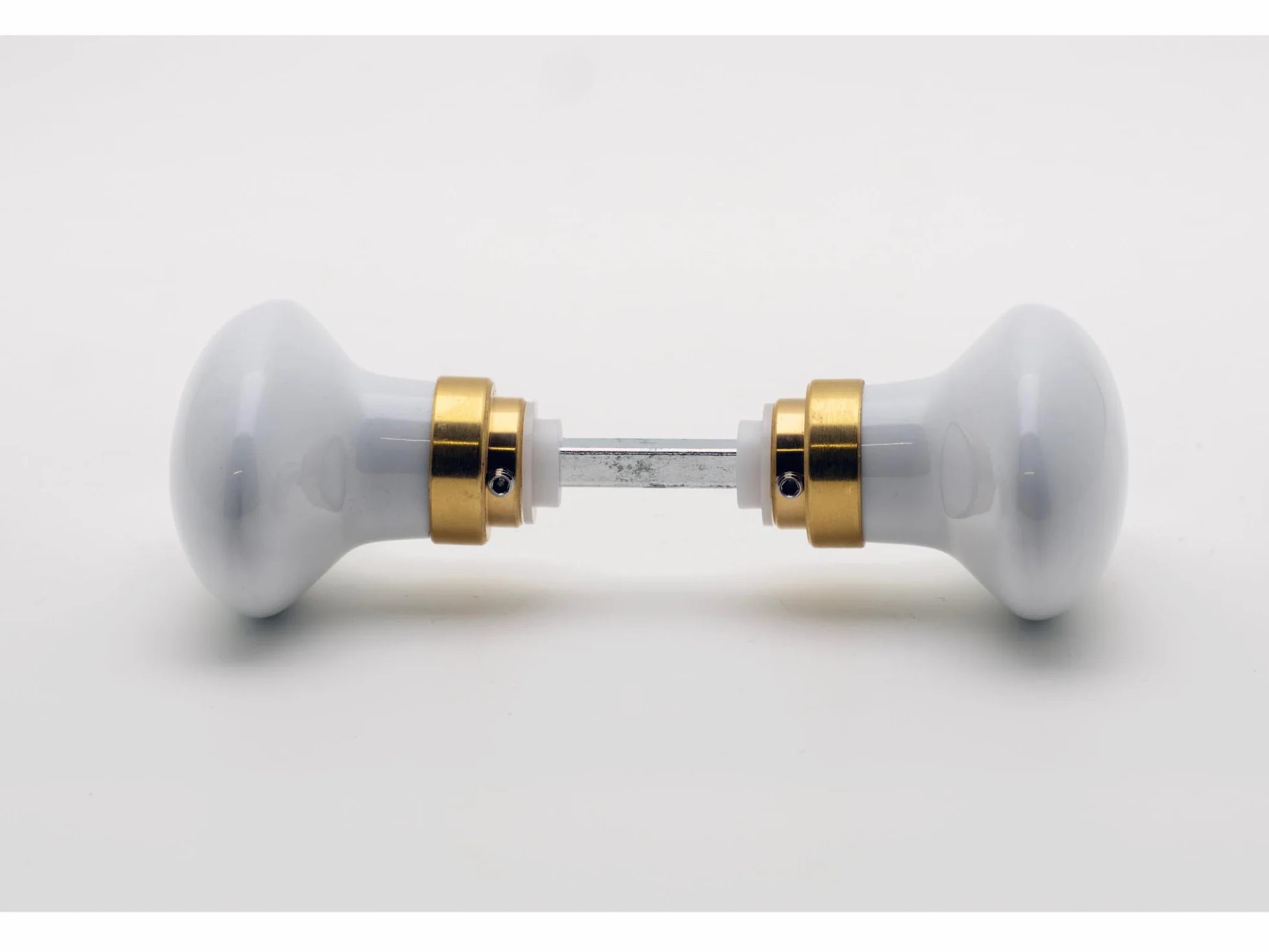 211612 Double Porcelaine Poignée de porte Blanc