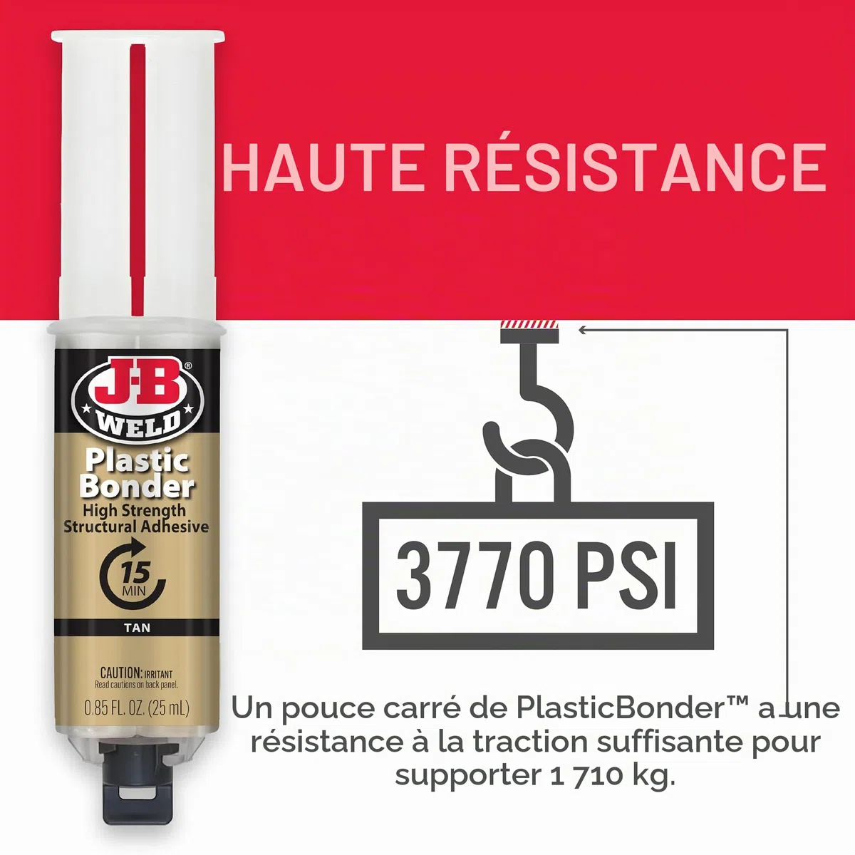 JB Weld TRA50133-TEX Seringue en Plastique
