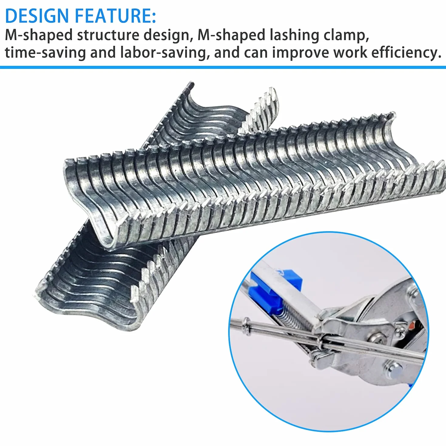 Lot de 1 200 pinces à ongles M pour cage à poulet, fil à souder, joints de soudure, pinces à anneaux de porc pour cages d'animaux domestiques, clôtures (clous M uniquement)