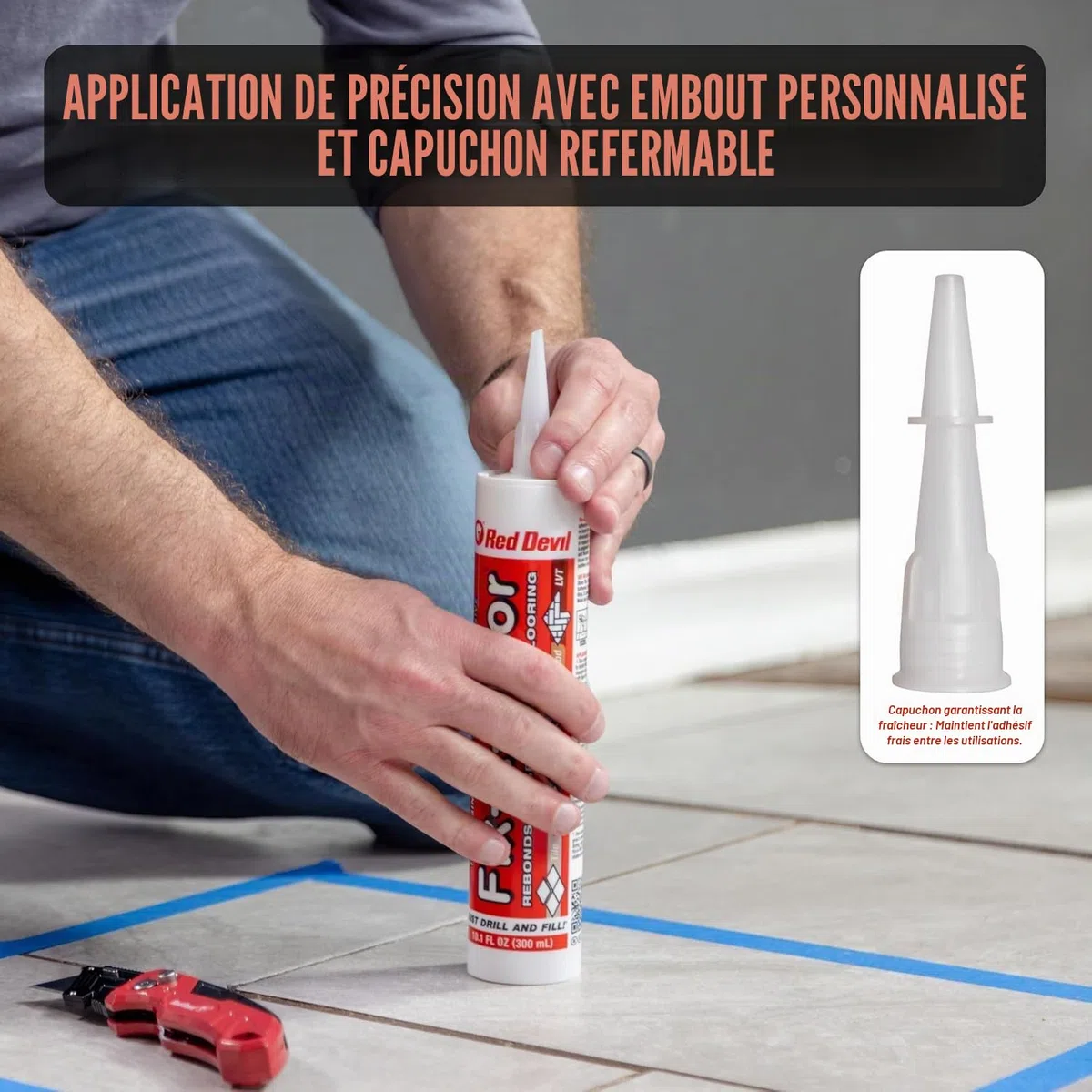 Fix-A-Floor Colle à carrelage extra forte en tube 300 ml