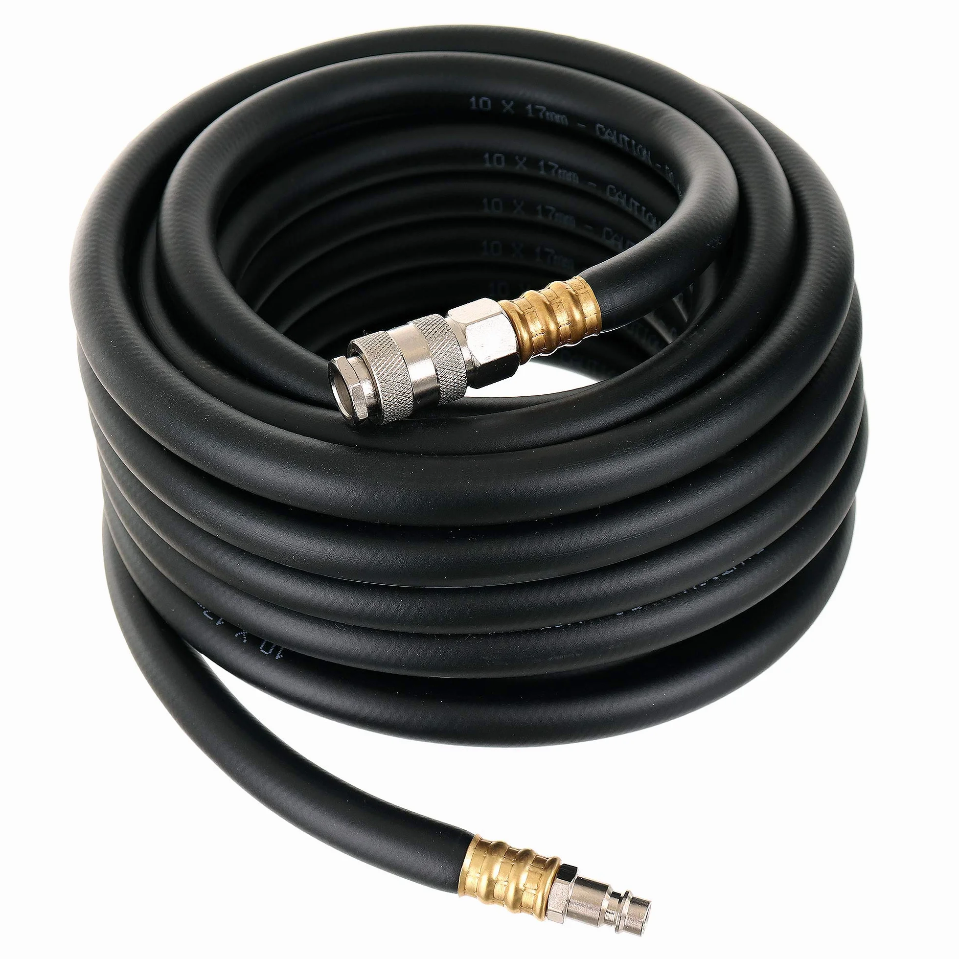 TC TECHNIC Tuyau à Air Comprimé 20BAR 10mm Tuyau en Spirale Flexible Compresseur D'Air 10m, Noir