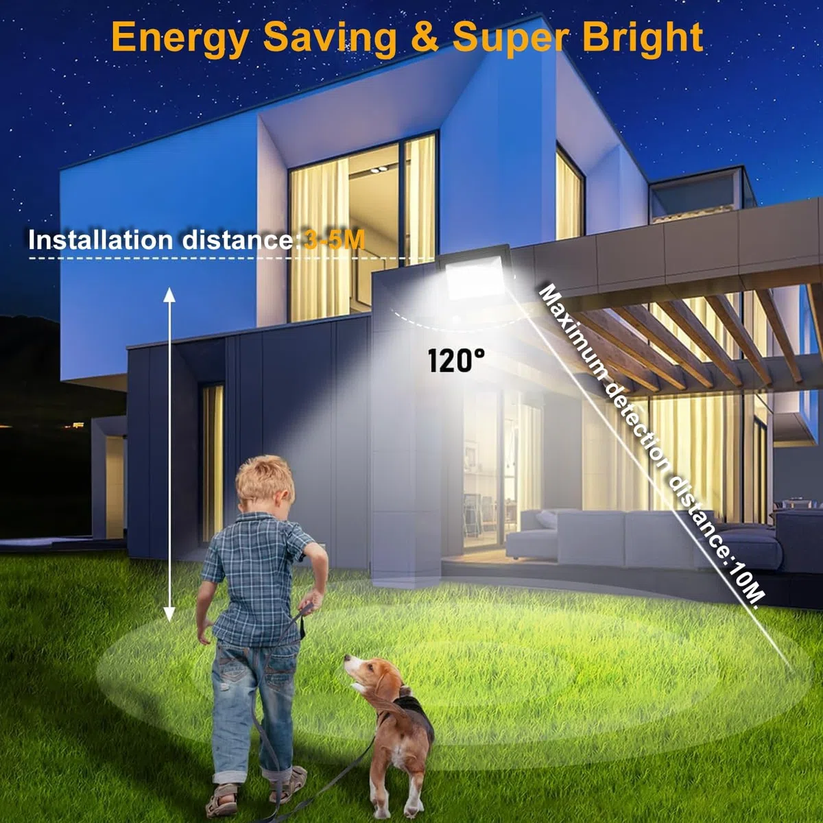 CREATESTAR Projecteur extérieur LED Detecteur de Mouvement 30W, 3000LM Spot LED Extérieur IP66 étanche Projecteur blanc froid 6500K, Eclairage pour jardin cour Garage