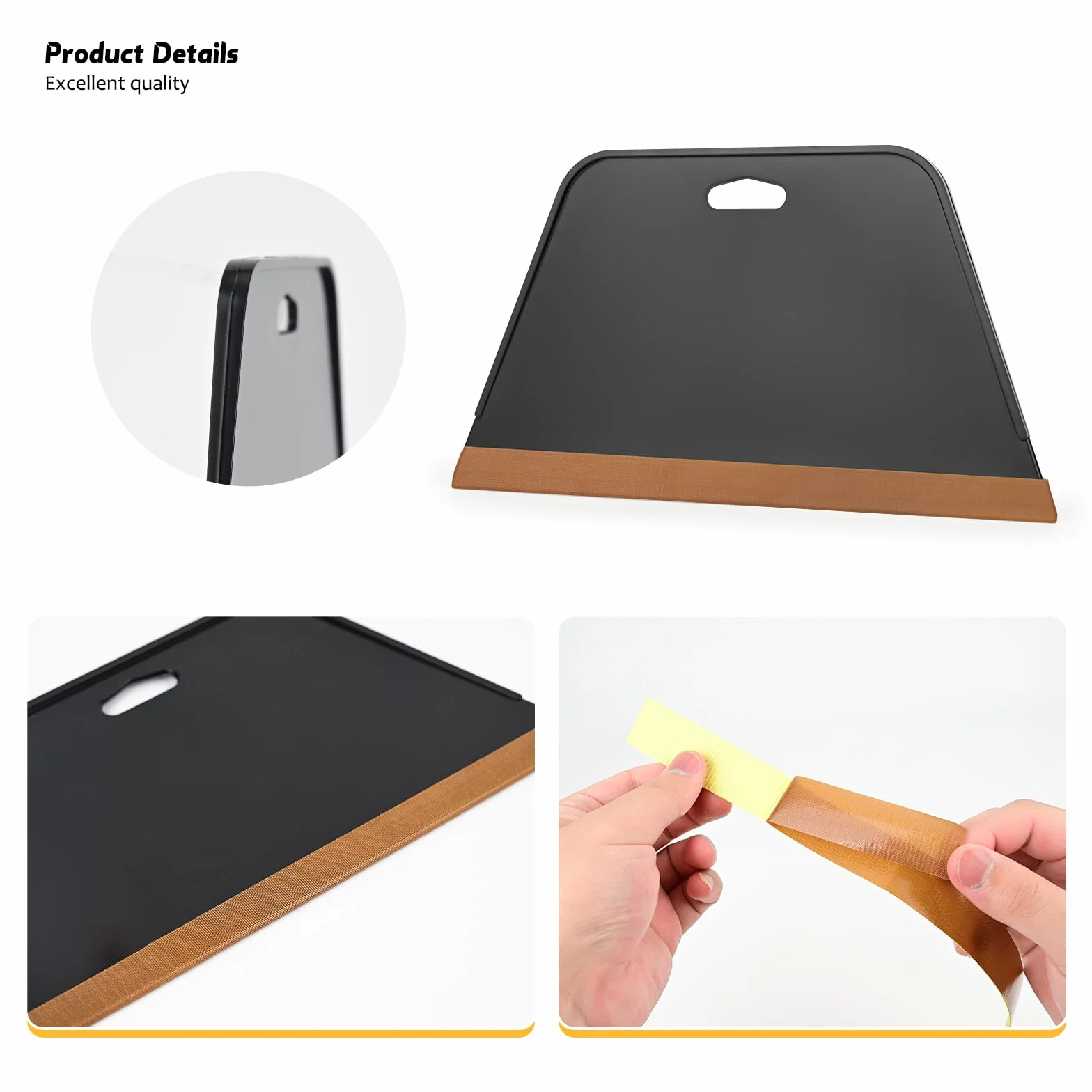 EHDIS Lot de 7 outils de papier peint, y compris brosse à tapisser, raclette en feutre, outil de coupe, kit de papier peint, pour contact adhésif, papier peint, film de fenêtre, vinyle