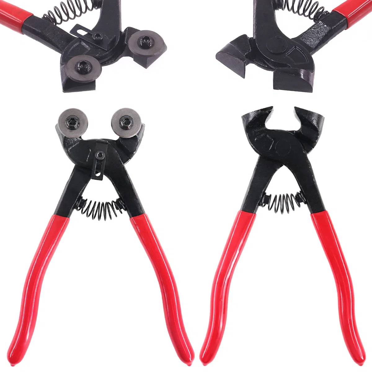 Swpeet Ensemble de 2 outils de mosaïque, comprenant une pince coupe-mosaïque en verre robuste et une pince à carrelage, en acier d'alliage durci renforcé, parfait pour le coupe-mosaïque de carrelage