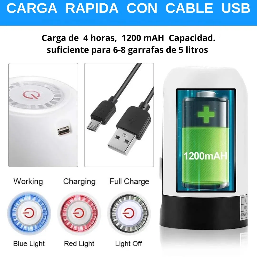 Distributeur d'eau pour carafes, robinet pour bidons d'eau sans BPA, distributeur d'eau bidon, distributeur d'eau 5 et 8 litres, distributeur d'eau 5 et 8 litres, distributeur d'eau Blanc