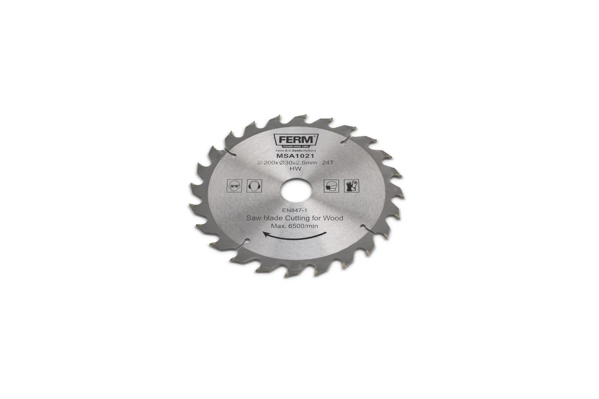 FERM Lame de scie 200x30/16 24T - pour scie de table