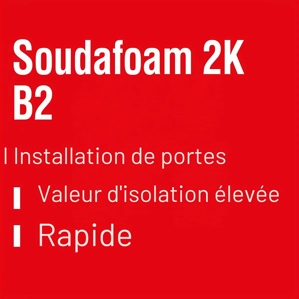 Soudal Soudafoam 2K, B2, 400 ml, mousse écréchée