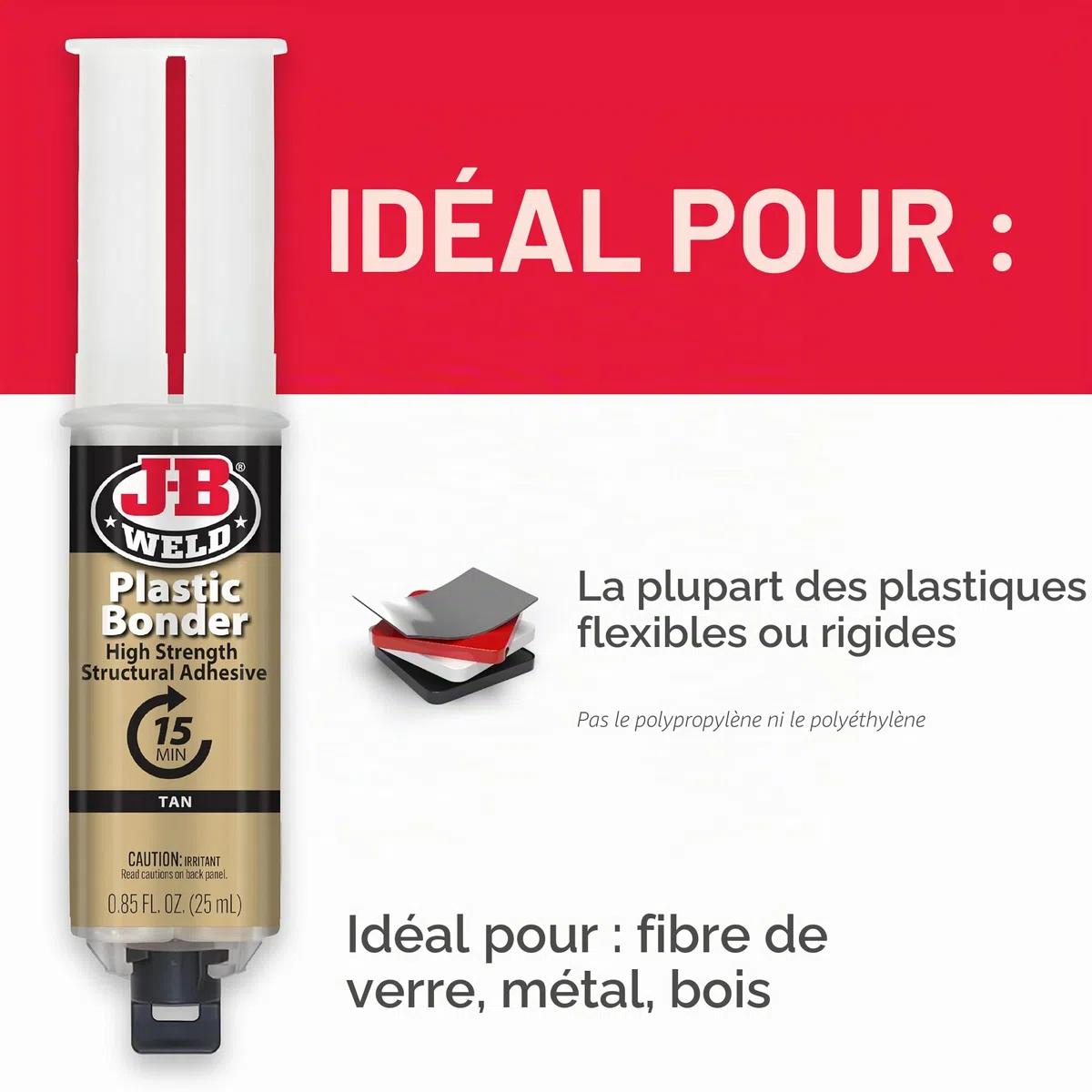 JB Weld TRA50133-TEX Seringue en Plastique