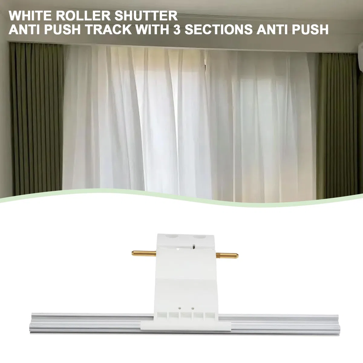 EMSea Rouleau de sangle de verrouillage pour porte de garage, rideau de porte flexible, support de verrouillage de rideau de porte convient pour lattes de 55 mm