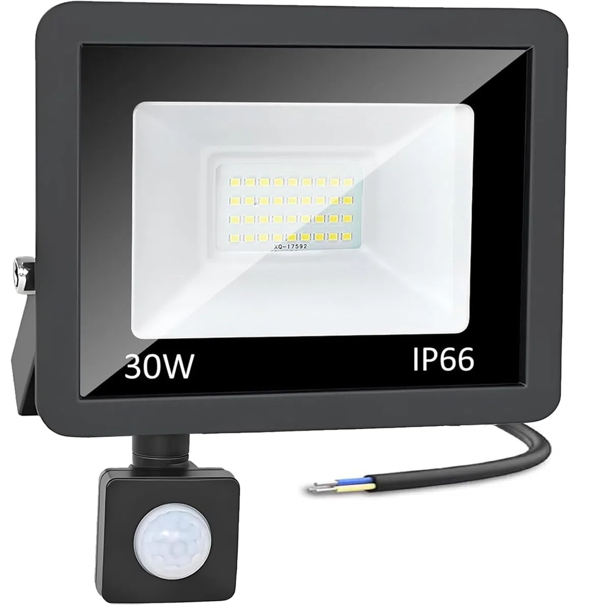 CREATESTAR Projecteur extérieur LED Detecteur de Mouvement 30W, 3000LM Spot LED Extérieur IP66 étanche Projecteur blanc froid 6500K, Eclairage pour jardin cour Garage