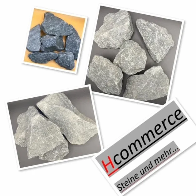 HCommerce Pierres de sauna prélavées de qualité supérieure - Compatible avec tous les poêles de sauna - Résistant à la chaleur - Grain 32-56 mm - 2,5 kg
