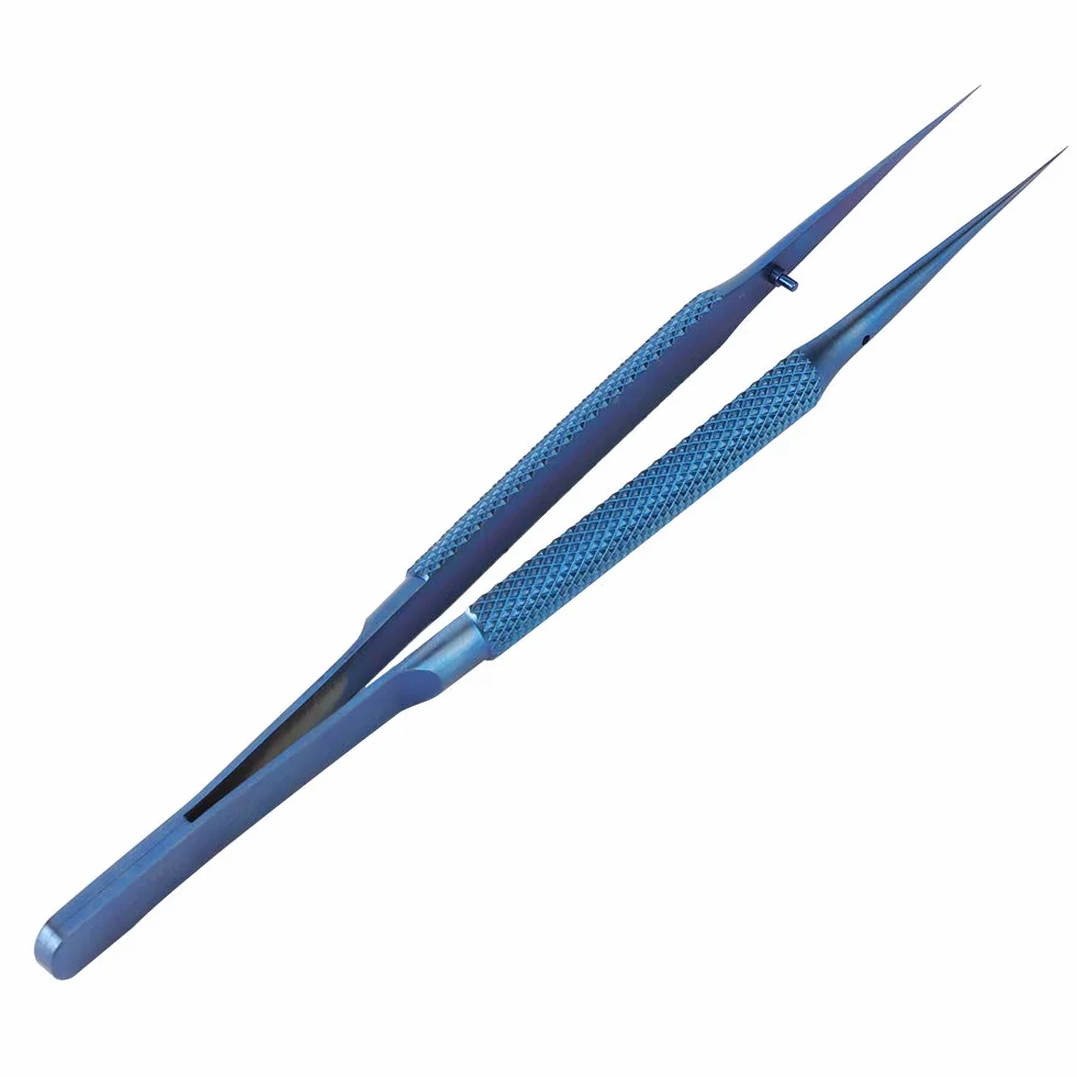 Fafeicy Pincettes de Précision en Alliage Ti, pour Réparation électronique, Soudage, Artisanat, Pointe Ultra Fine, Outil de Microscope Antistatique de 5,5 Pouces (Bout pointu :,4 X 4, X 2,6 cm /