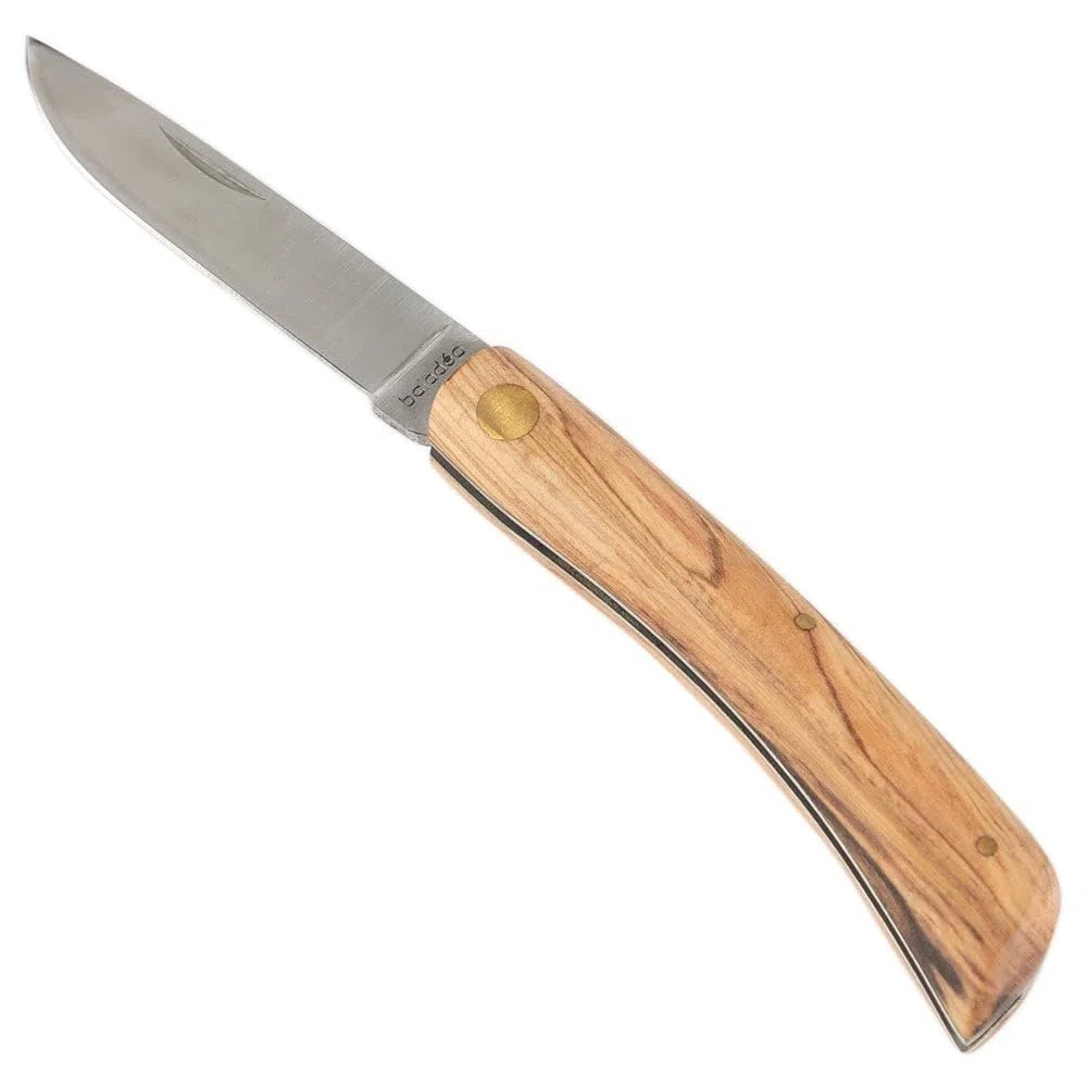 Couteau de poche avec manche en bois personnalisé – Lame acier avec gravure texte - Cadeau homme : Fête des pères, papa, papy, noel ou anniversaire